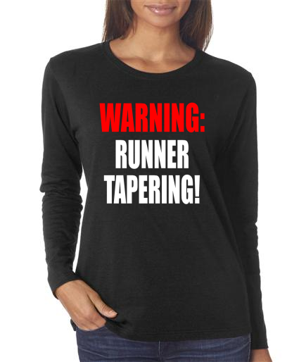 Running - Runner Tapering - Ladies Black Long Sleeve Shirt